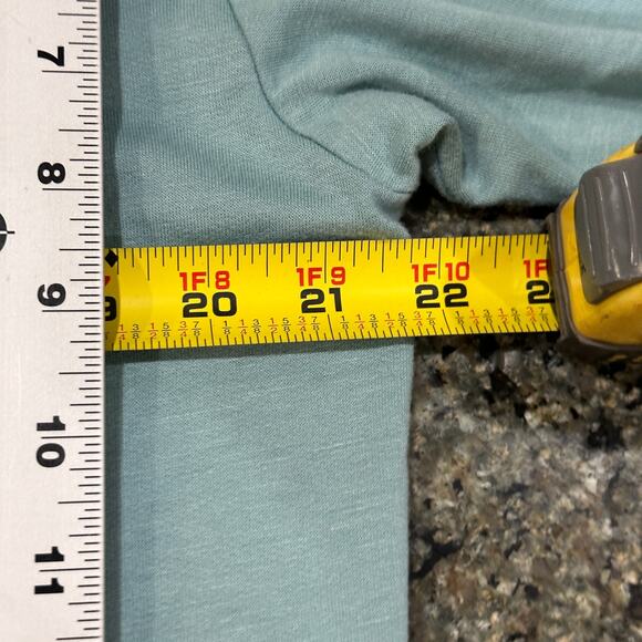 Three Dots Top Size S Green 1/4 Zip Pullover Athleisure Lightweight Minimalist - Picture 5 of 7